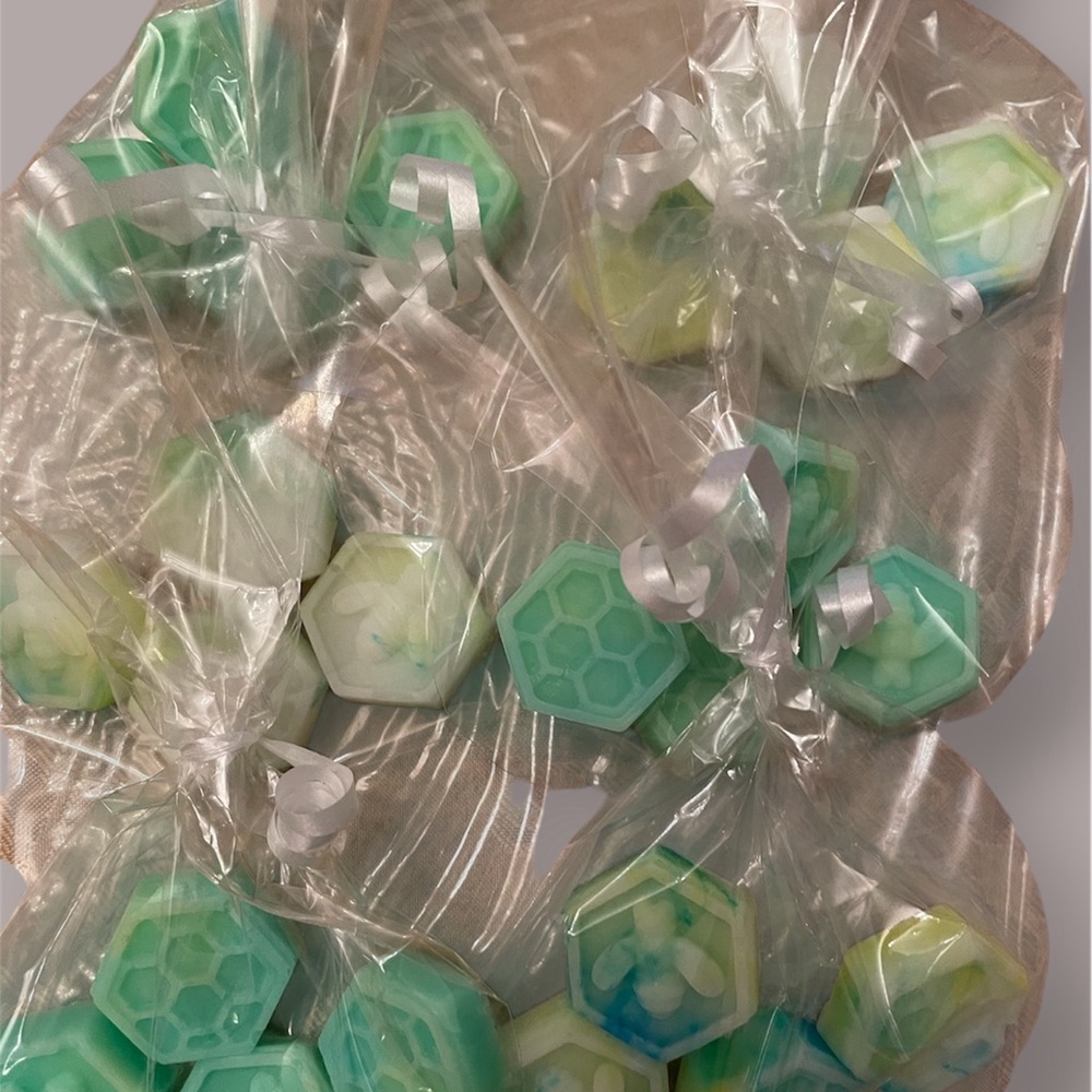 Handmade Goats Milk Mini Soap with light lemon scent